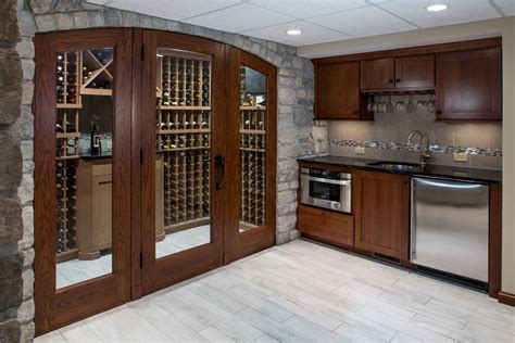 Dining room makeover mostly finished. Grown-Up Finished Basement - Contemporary - Wine Cellar ...