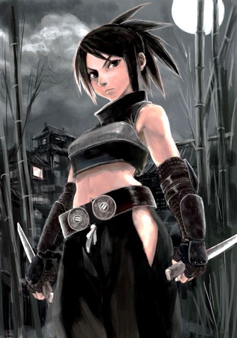 Safebooru 1girl Acquire Armor Ayame Ayame Tenchu Bamboo Bamboo Forest Bare Shoulders Belt