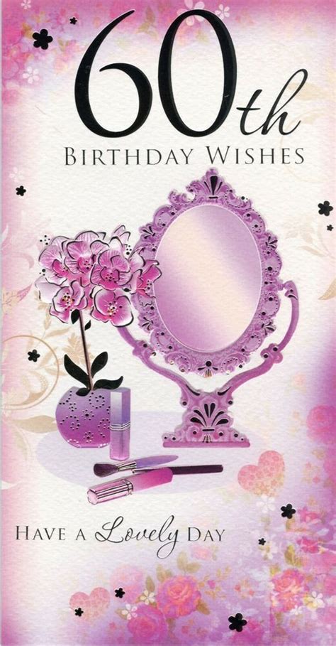 Female 60 Today 60th Birthday Card 1stpandp 60th Birthday Cards 60th
