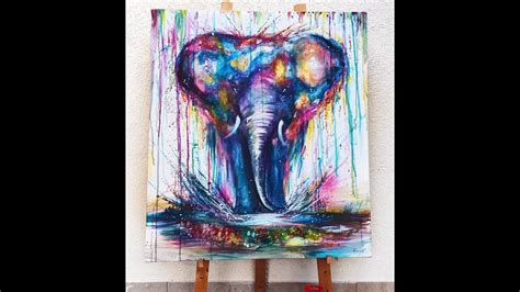 Acrylic Abstract Elephant Painting Best Painting