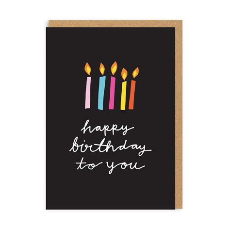 Happy Birthday To You Candles Greeting Card Ohh Deer