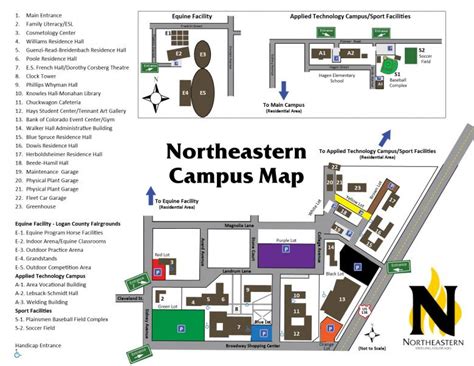 Admissions Campus Map Directions To Campus Northeastern Junior College