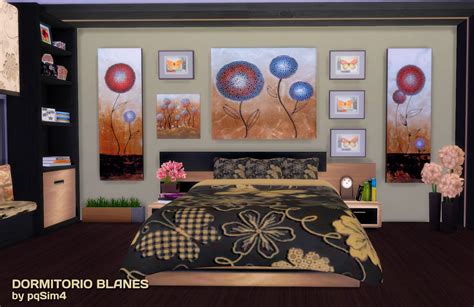 Sims 4 Dormitorio Blanes