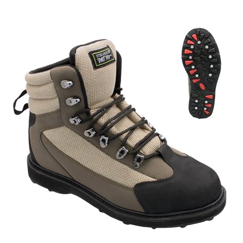 Wading Boots For Fishing Rubber Sole And Studs Cg Emery