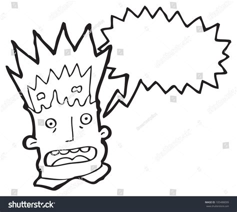 Cartoon Man Exploding Head Stock Illustration 105488099 Shutterstock