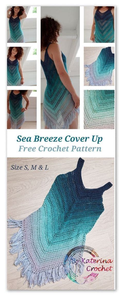 Sea Breeze Cover Up Free Crochet Pattern For Sizes S M And L