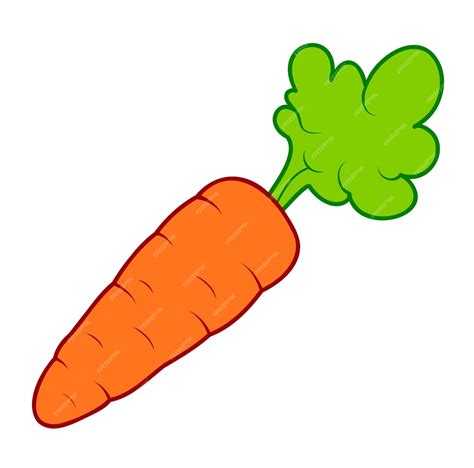 Premium Vector Cute Carrot Cartoon Carrot Clipart Vector Illustration