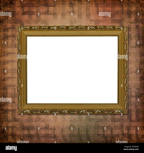 Picture Gold Frame With A Decorative Victorian Pattern Stock Photo Alamy