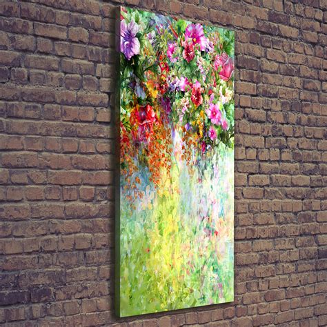 Große auswahl an bilder auf leinwand. Leinwand-Bild Kunstdruck Hochformat 50x125 Bilder Bunte ...