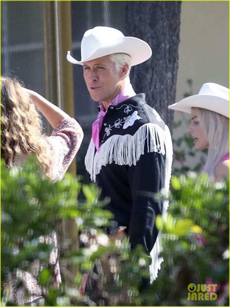 Margot Robbie Ryan Gosling Transform Into Cowboy Barbie Ken While Filming Barbie Movie