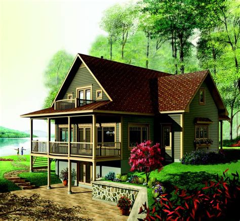 A latest model double floor house design with gable roof porch. Lake House Plans Under 2000 Square Feet