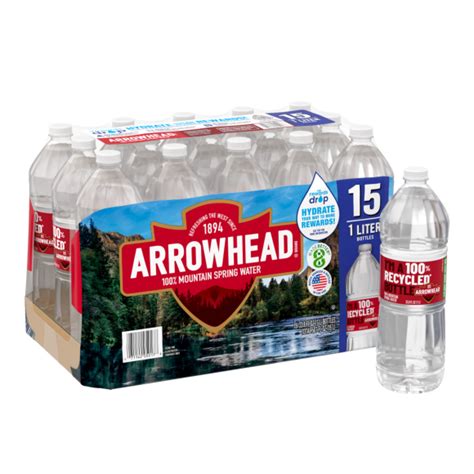 Arrowhead Spring Water 1 Liter 15 Pack Readyrefresh