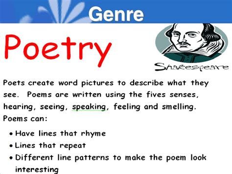 Ppt Focus On Genre Poetry Powerpoint Presentation Free Download Id
