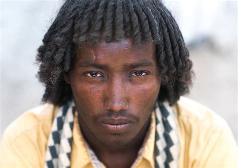 Portrait Of An Afar Tribe Man With Traditional Hairstyle Flickr