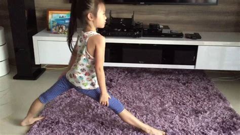 Girl Doing Gymnastics At Home Youtube