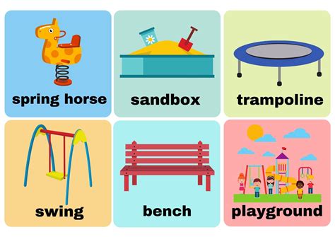 Playground Flashcards With Words View Online Or Free Pdf Download