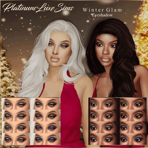 Winter Glam Eyeshadow The Sims 4 Create A Sim Curseforge