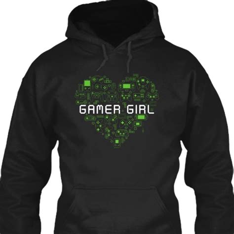Gamer Girl Gaming Hoodies Sweaters Fashion Moda Videogames