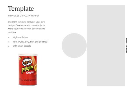 Drawing And Illustration Blank Pringles Can Template Png Digital