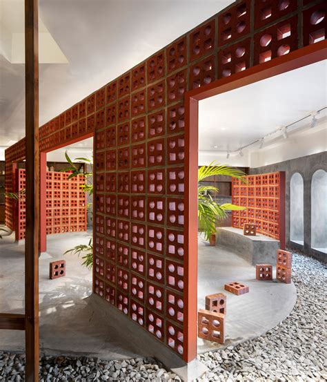 Renesa Uses Terracotta Brick Walls To Carve Up The Terramater Showroom