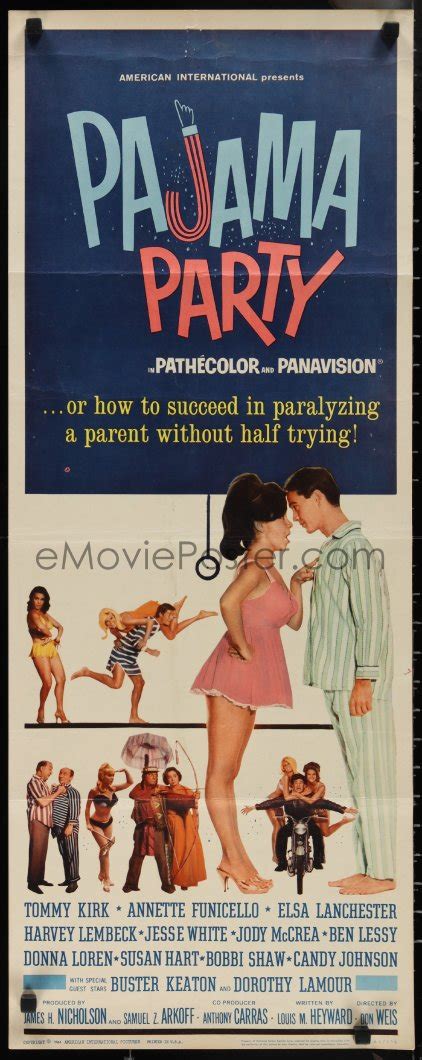 1r0905 Pajama Party Insert 1964 Annette Funicello In Sexy Lingerie Tommy Kirk