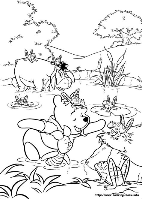 Coloring pages of cute little baby pooh bear eating honey. 13 printable pictures of winnie the pooh page - Print ...