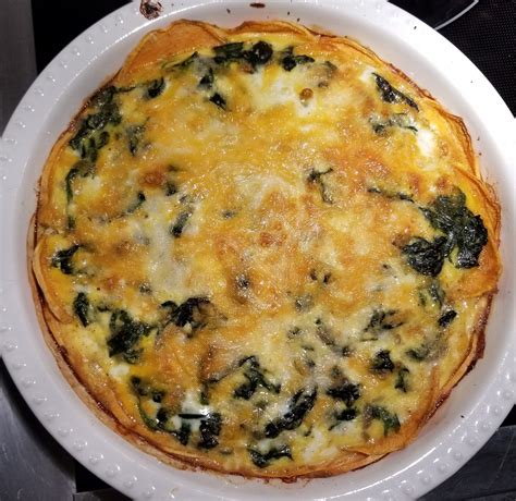 Sweet Potato Crust And Spinach Quiche Fabbys Delights