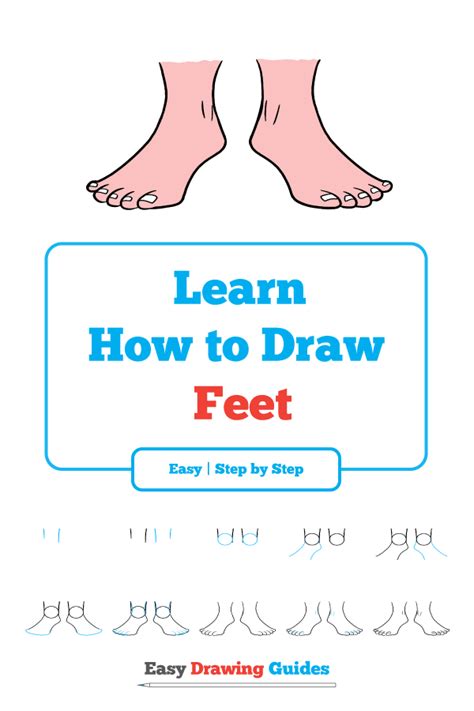 How To Draw Feet Really Easy Drawing Tutorial Drawing Tutorial Easy