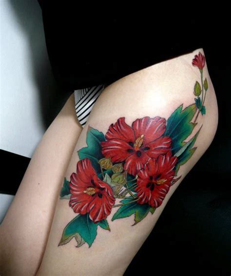 Most Gorgeous Flower Tattoo Designs For Both Men And Women Thigh
