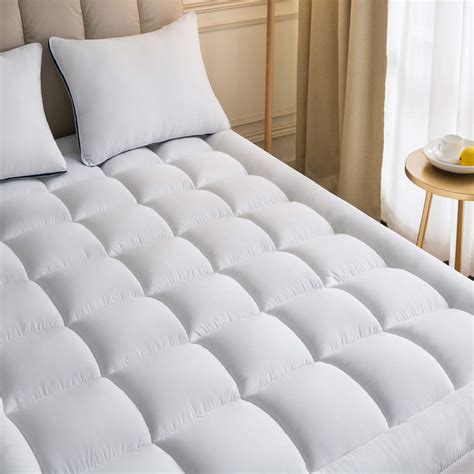 Full Size Mattress Pad Cover Memory Foam Pillow Top Cooling Overfilled