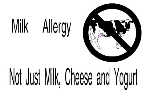 Free Posters And Signs Milk Allergy Poster
