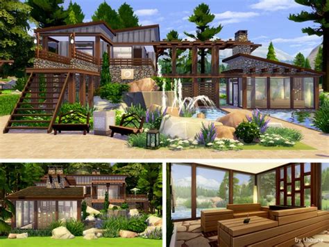 The Sims Resource Lakeside Sauna By Lhonna • Sims 4 Downloads
