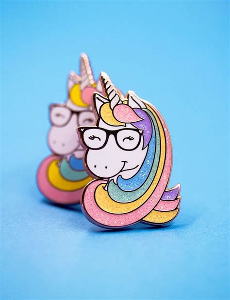 Geeky Unicorn Pin Unicorn Pin Unicorn Artwork Unicorn