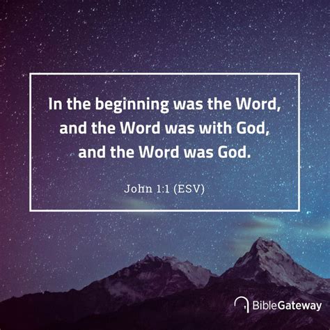 John 11 In The Beginning Was The Word And The Word Was With God And