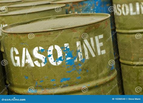 Gasoline Drums Stock Photo Image 10288540
