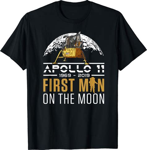 50 Aniversario Del Apolo 11 Primer Hombre En La Luna Nasa Camiseta
