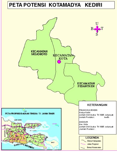 Potential Map Of Kediri
