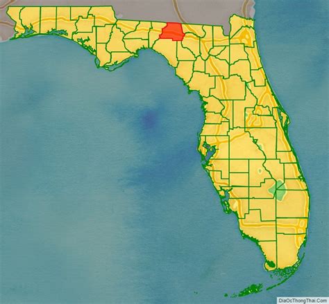 Map Of Madison County Florida