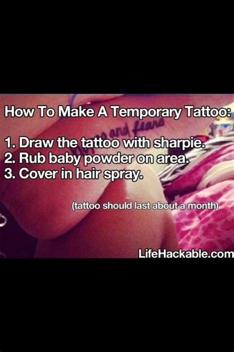 Use carbon paper to make a tattoo stencil and trace the. D. I. Y. Your Own Temporary Tattoo With Things At Home ...