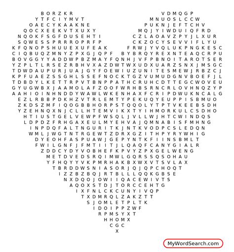 The God Shaped Heart Word Search