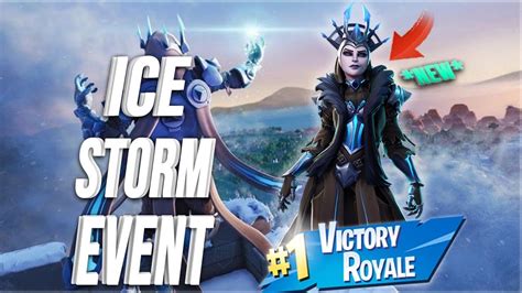 Fortnite New Ice Storm Event Win In Squads Omg Youtube