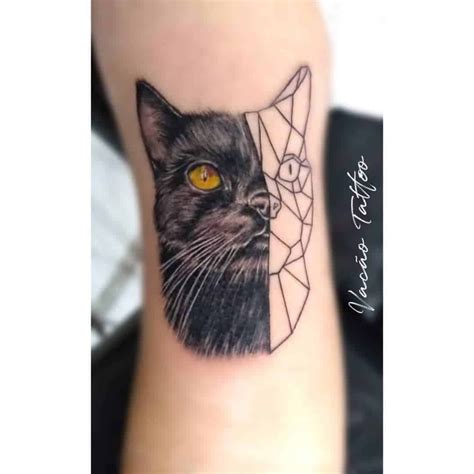 50 Best Black Cat Tattoo Design Ideas Meaning And Inspirations 36