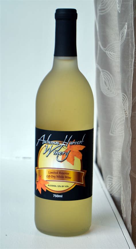 Our Wines Autumn Harvest Winery Produce Wine Wines Dry White Wine