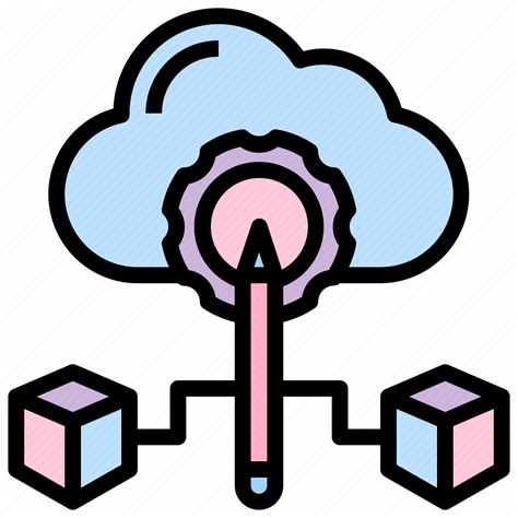 Concept Cloud Computing Data Deploy Storage Scalability Icon
