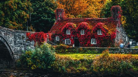 Covered Bridge In Autumn Wallpapers Wallpaper Cave