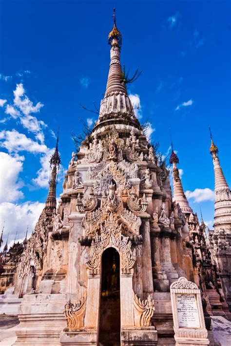 The Kakku Pagodas Taunggyi Myanmar Stock Image Image Of Pagoda