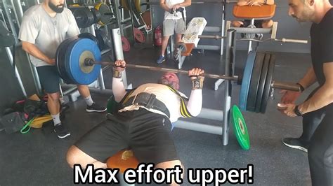 Max Effort Day Assisted Bench Press Lbs Youtube