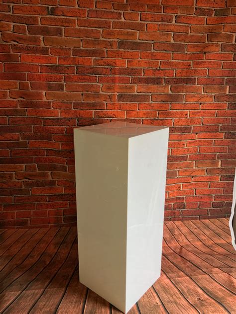 Podium Plinths White Acrylic Displays 300mm Square Acrylic Display Uk