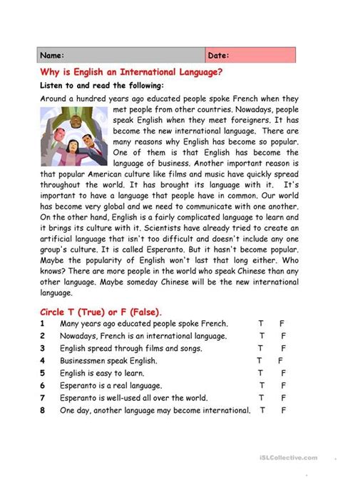 An English Language Textbook With Pictures And Words On It Including