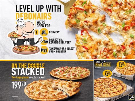 Debonairs Pizza Restaurant Pietermaritzburg Shop 95 Restaurant Menu